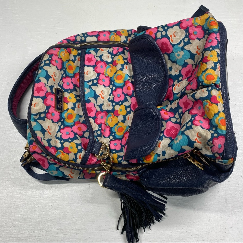 Floral Navy Multi Mini Backpack - Itzy Ritzy - Picture 3 of 8